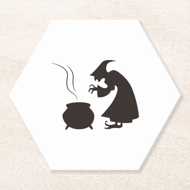 witch cooking paper coaster (Front)