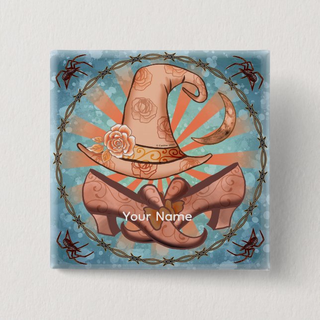 Witch Costume witch Pin (Front)