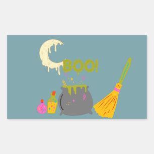 Witch Craft Stickers: Brew Your Magic Rectangular Sticker