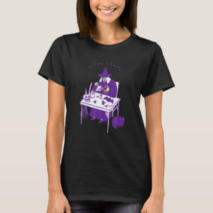 Witch Crafts Witchcraft Halloween Spooky Black Cat T-Shirt
