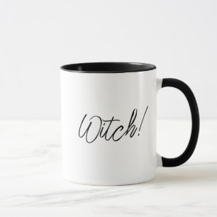 “witch!” Customizable left handed mug