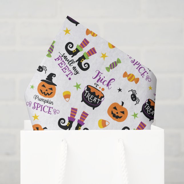 Witch Decoupage Tissue Paper, Halloween Fall Paper (Gift Bag)