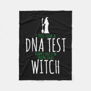 Witch design - 100% that witch - funny halloween fleece blanket