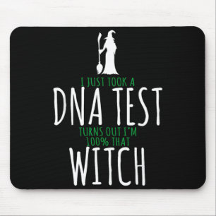 Witch design - 100% that witch - funny halloween mouse mat