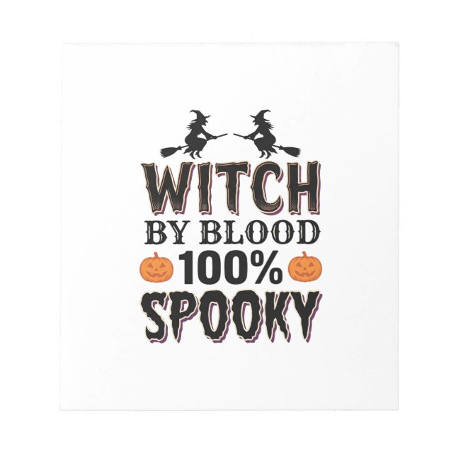Witch DNA Design Spooky Halloween Humor_1 Notepad (Front)