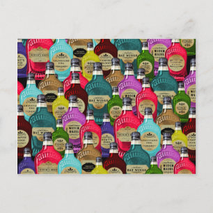 Witch Doctor Magic Potion Apothecary Tonic Bottles Postcard