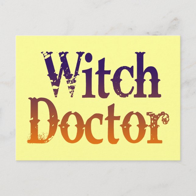 Witch Doctor Postcard (Front)