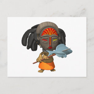 Witch Doctor Postcard