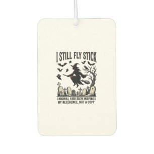 Witch Driving Pun Shirt Funny Vintage Halloween Gr Car Air Freshener