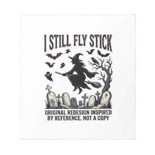 Witch Driving Pun Shirt Funny Vintage Halloween Gr Notepad