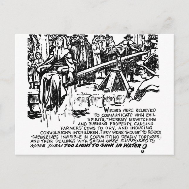 Witch Dunking Postcard (Front)