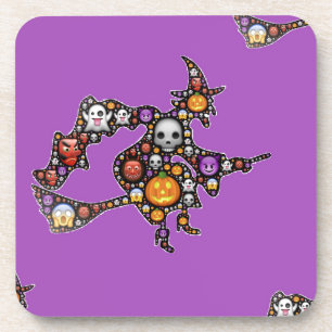 witch emoji coaster