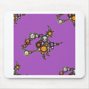 witch emoji mouse mat