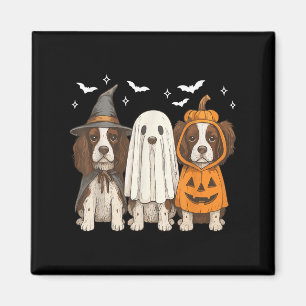 Witch English Springer Spaniel Halloween Springer Magnet