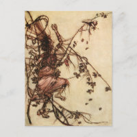 Witch Entangled in Thorns by Arthur Rackham