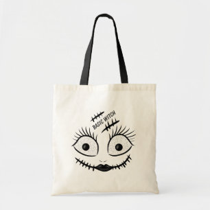 Witch face tote bag