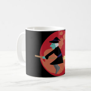 Witch Flying at Night Coffee Mug