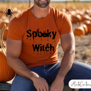 Witch, Funny Halloween Shirt for Men,Spooky Season