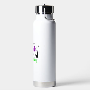 Witch Funny Halloween Water Bottle