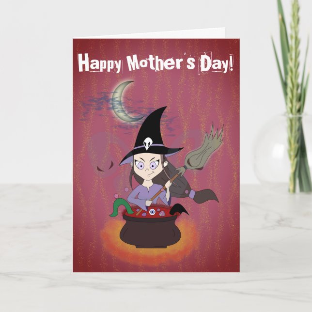 Witch Funny Happy Mother's Day Card (Front)