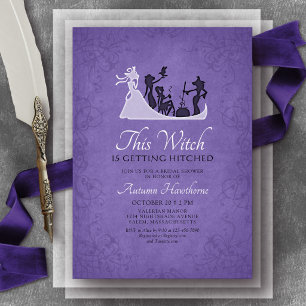 Witch Getting Hitched Bridal Shower Invitation