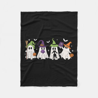 Witch Ghosts Spooky Halloween Witchy Women Girl Fleece Blanket