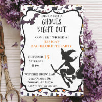 Witch Ghouls night Bachelorette Halloween October