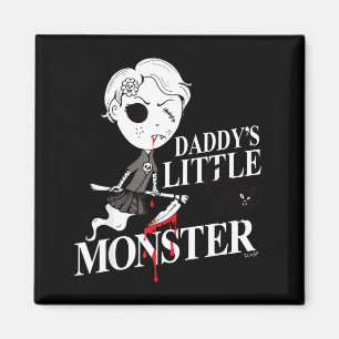 Witch Girl Black Angry Cat Daddys Monster Magnet