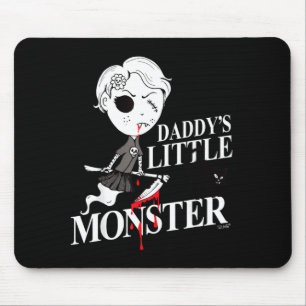 Witch Girl Black Angry Cat Daddys Monster Mouse Mat