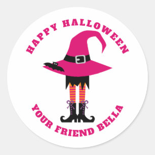 Witch Girl, Kids Halloween Sticker