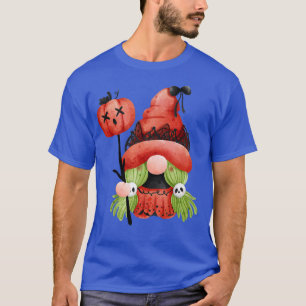 Witch Gnome Halloween Aesthetic Red Goth Creepy Cu T-Shirt