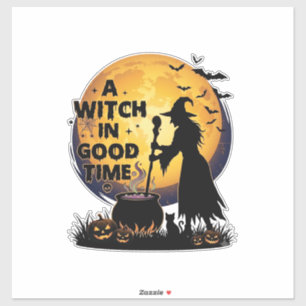 Witch Good Time Halloween Moon Cauldron_1