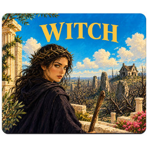 Witch, Gothic Fantasy Monster Mouse Mat