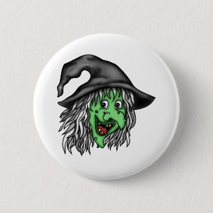 Witch Hag 6 Cm Round Badge