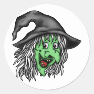 Witch Hag Classic Round Sticker
