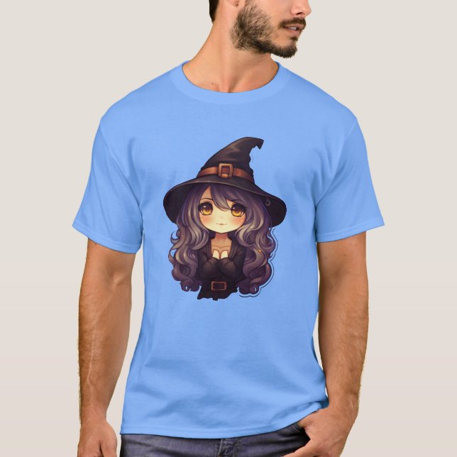 Witch Halloween Comic girl T-Shirt (Front)