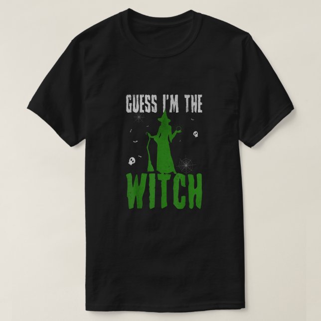 Witch Halloween Costume For  Couple Set  T-Shirt (Design Front)