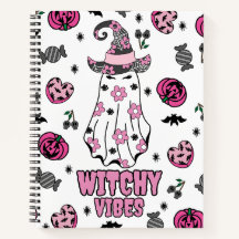 Witch Halloween Ghost – “Witchy Vibes” Pink