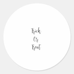 Witch halloween October bad good add name simple  Classic Round Sticker