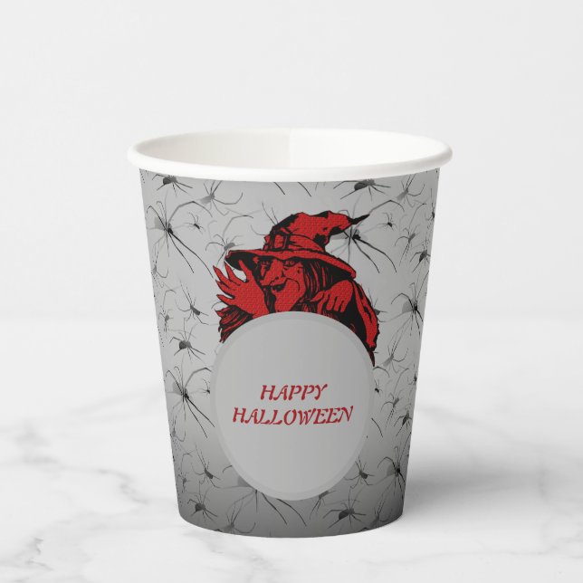Witch Halloween Paper Cups (Left)