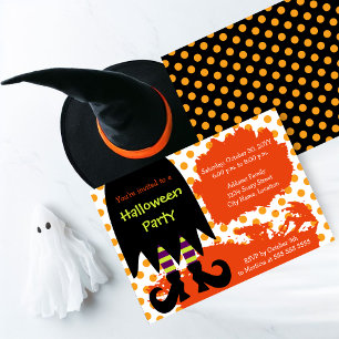 Witch Halloween Party Invitation