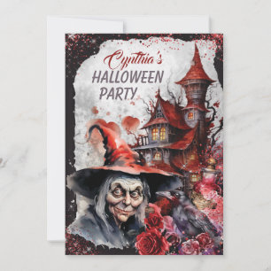 Witch Halloween Party Invitation