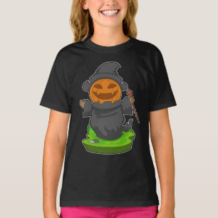 Witch Halloween Pumpkin T-Shirt