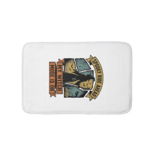 Witch Halloween Shirt Funny Vintage Witch Design_1 Bath Mat