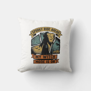 Witch Halloween Shirt Funny Vintage Witch Design_1 Cushion