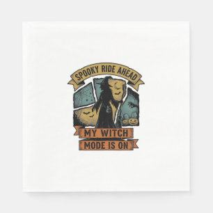 Witch Halloween Shirt Funny Vintage Witch Design_1 Napkin
