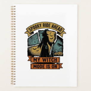 Witch Halloween Shirt Funny Vintage Witch Design_1 Planner