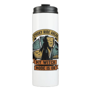 Witch Halloween Shirt Funny Vintage Witch Design_1 Thermal Tumbler