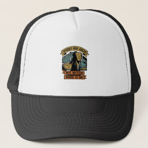 Witch Halloween Shirt Funny Vintage Witch Design_1 Trucker Hat