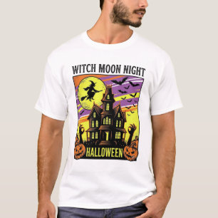 Witch Halloween Shirt Vintage Haunted House Night_